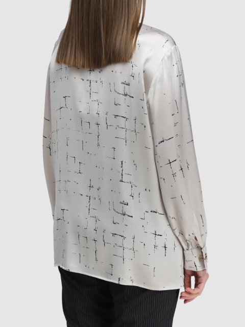 Срібляста блуза MARINA RINALDI: фото 2 - Invogue