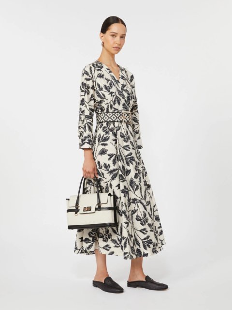 Сукня з принтом Max Mara з бавовняного попліну: фото 1 - Invogue