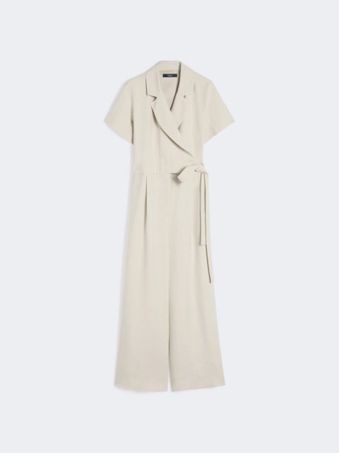 Бежевий комбінезон Weekend Max Mara з віскози та льону: фото - Invogue