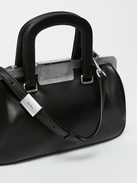 Черная сумочка Max Mara с ручками: фото 3 - Invogue