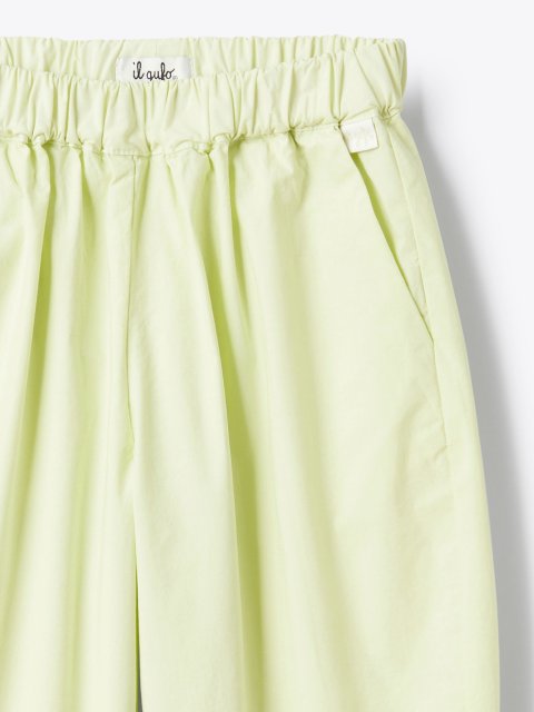 Зелені штани IL GUFO з еластичного бавовняного попліну: фото 2 - Invogue