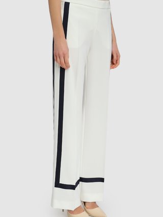 Кремовые брюки MAX MARA: фото 3 - Invogue