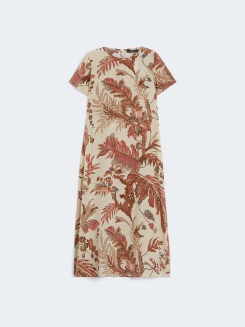 Сукня з принтом WEEKEND MAX MARA шовкова: фото - Invogue