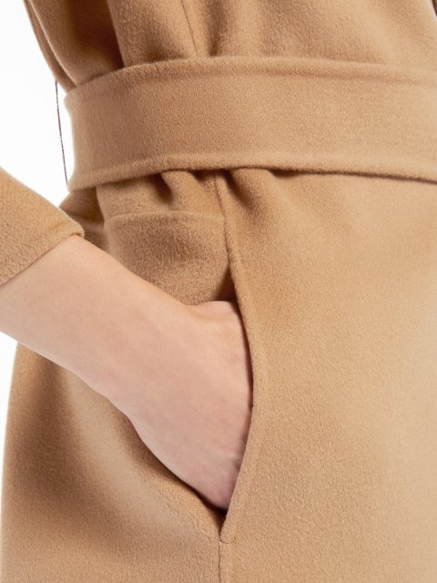 Темно-бежеве пальто MAX MARA з вовни: фото 4 - Invogue