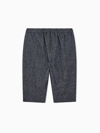 Синие брюки Emporio Armani из полиэстера и шерсти: фото 1 - Invogue