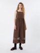 Шоколадна сукня Weekend Max Mara з бавовняного попліну: фото 1 - Invogue