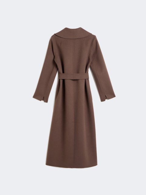 Шоколадне пальто Max Mara з вовни: фото 1 - Invogue