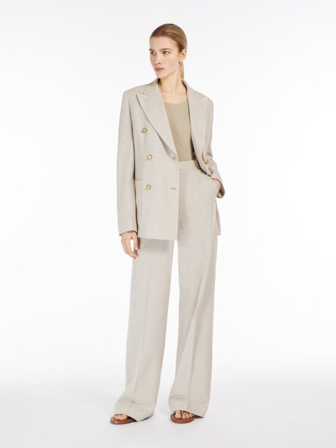 Бежеві брюки MAX MARA : фото 3 - Invogue