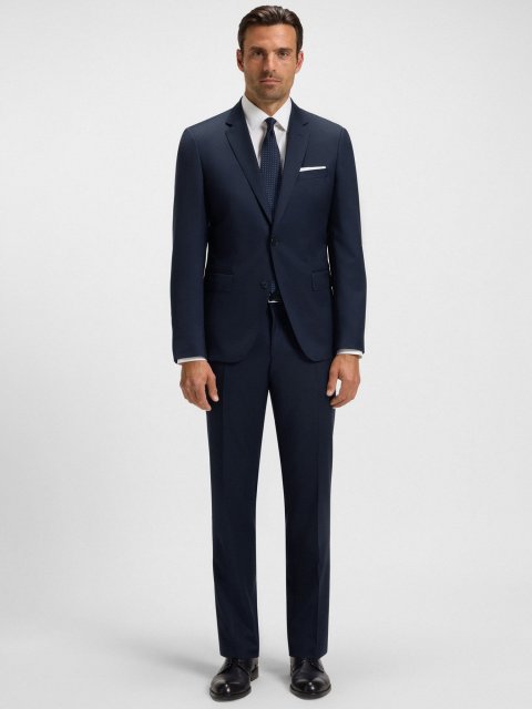 Темно-синій піджак BOSS з вовни: фото 1 - Invogue