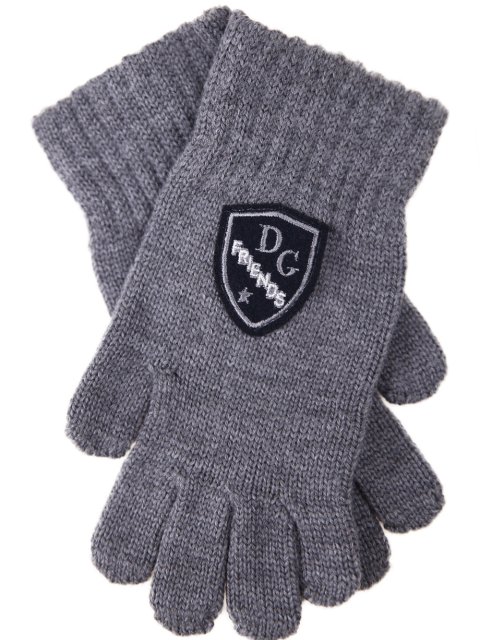 Серые перчатки DOLCE&GABBANA KIDS: фото 2 - Invogue