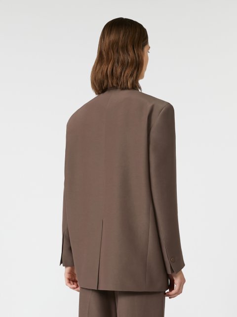 Шоколадний жакет WEEKEND MAX MARA з суміші бавовни: фото 3 - Invogue