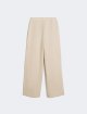 Бежевые брюки Max Mara из льна: фото 1 - Invogue