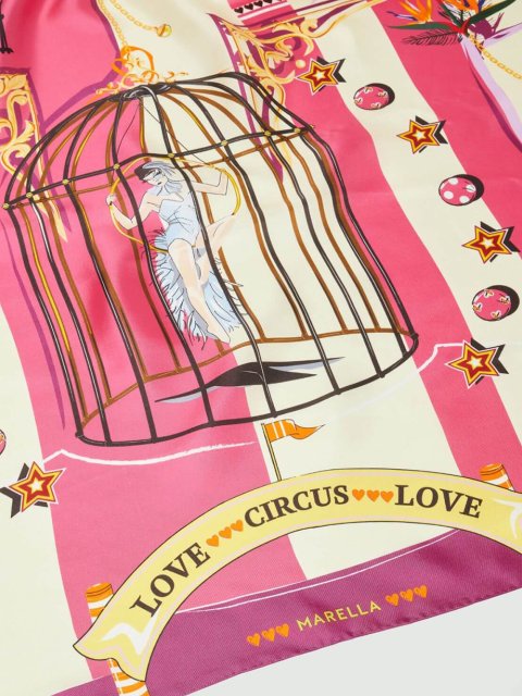 Розовый платок MARELLA: фото 2 - Invogue