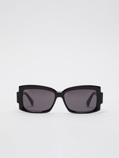 Черные солнцезащитные очки MAX MARA квадратные: фото - Invogue