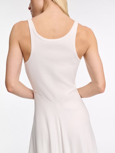 Белое платье DOROTHEE SCHUMACHER из эластичного хлопка: фото 3 - Invogue