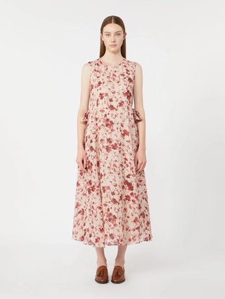 Рожева сукня Max Mara з рамі: фото 3 - Invogue
