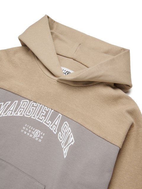 Бежево-сіра кофта та шорти MM6 Maison Margiela бавовни: фото 3 - Invogue