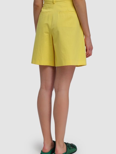 Жёлтые шорты WEEKEND MAX MARA: фото 4 - Invogue