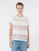 Белая футболка Weekend Max Mara из хлопка и эластана с вышивкой: фото 2 - Invogue