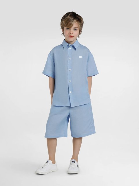 Білі кеди DOLCE&GABBANA KIDS зі шкіри: фото 1 - Invogue
