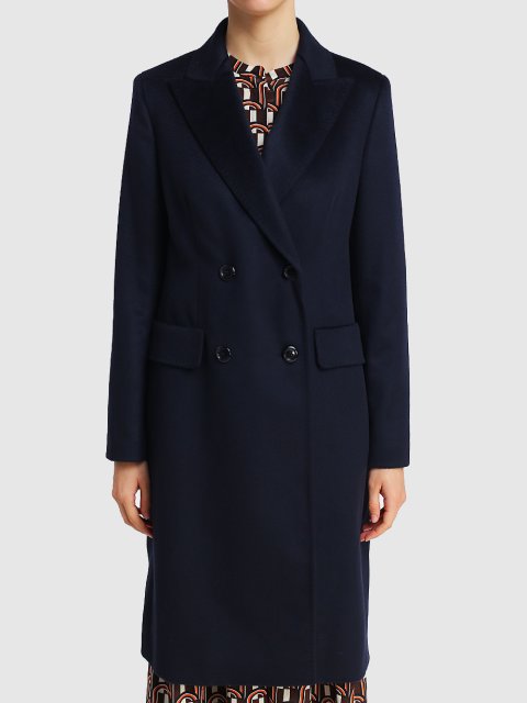 Синее  пальто MAX MARA: фото 3 - Invogue