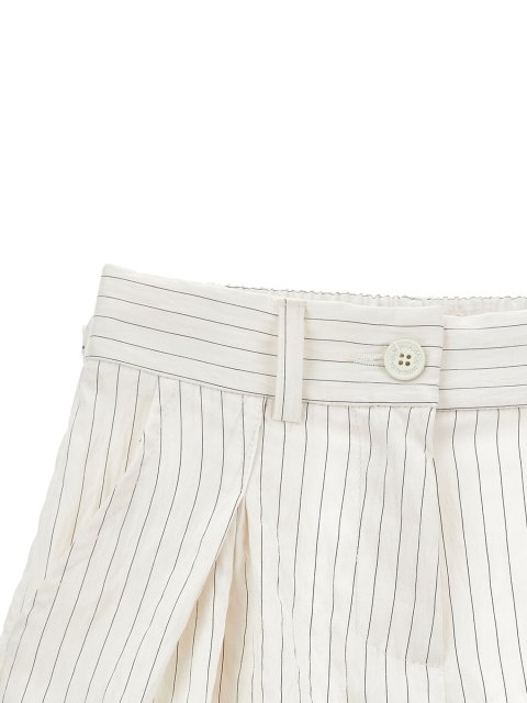 Кремові бермуди MONNALISA у смужку: фото 4 - Invogue