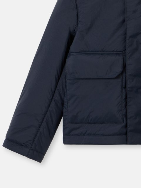 Темно-синя куртка STONE ISLAND KIDS : фото 3 - Invogue