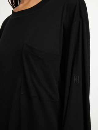 Чорна футболка BY MALENE BIRGER : фото 3 - Invogue