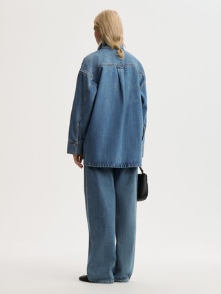 Джинсова сорочка By Malene Birger з бавовни: фото 3 - Invogue