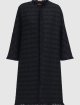 Темно-синее пальто MAX MARA из комбинированных материалов: фото - Invogue