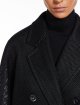 Чорне пальто MAX MARA двобортне: фото 3 - Invogue