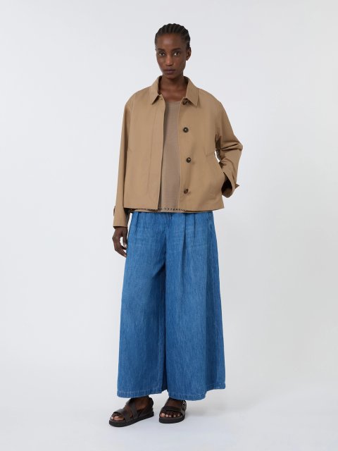 Коричневий топ Max Mara з бавовни та модалу: фото 1 - Invogue