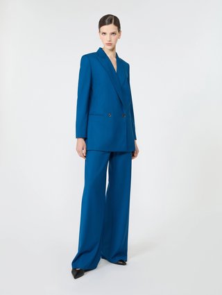 Темно-сині штани Max Mara з вовни: фото 1 - Invogue