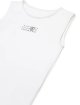 Белое хлопковое боди MM6 Maison Margiela Kids: фото 2 - Invogue
