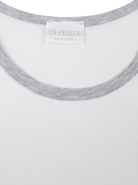Біла майка LA PERLA KIDS : фото 2 - Invogue