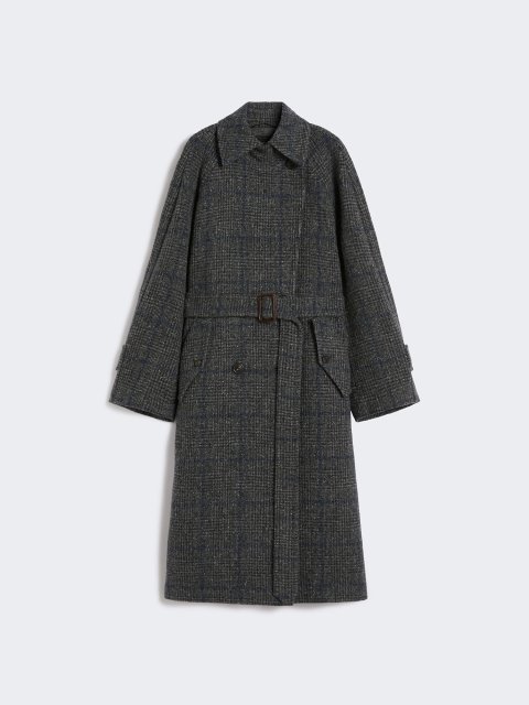 Темно-серое пальто WEEKEND MAX MARA из шерсти: фото - Invogue