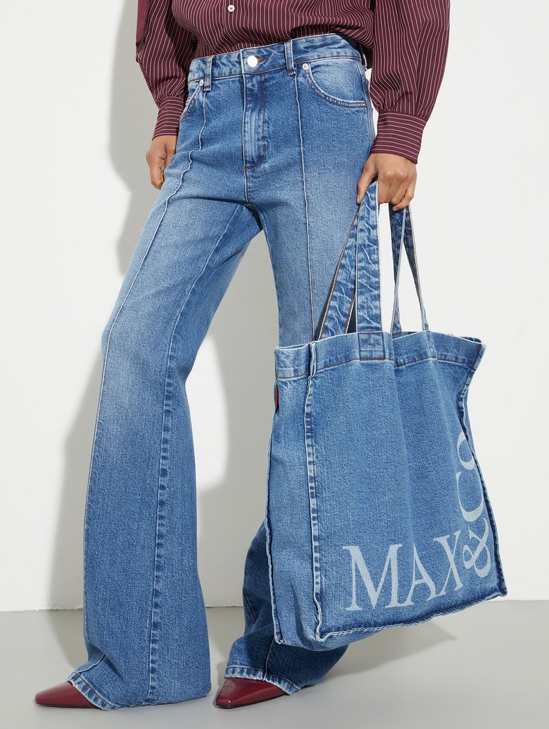 Джинсы MAX&Co. с вертикальной строчкой: фото 5 - Invogue