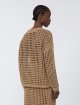 Карамельний светр з сітчастою фактурою Max Mara з бавовни: фото 3 - Invogue