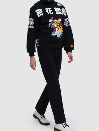Чёрные джинсы KENZO: фото 1 - Invogue