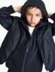 Темно-синій бомбер Emporio Armani з принтом логотипа: фото 1 - Invogue
