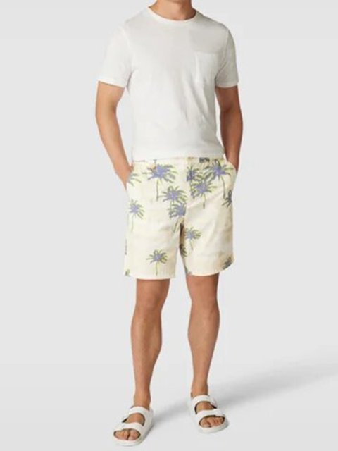 Бежевые шорты BOSS: фото 4 - Invogue