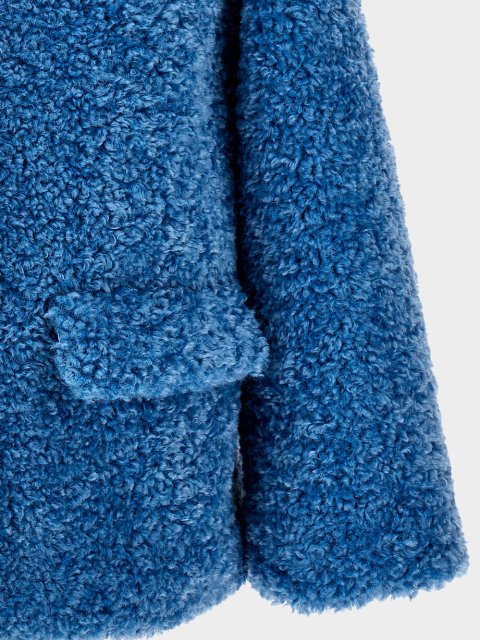 Сіра шуба MONNALISA: фото 3 - Invogue