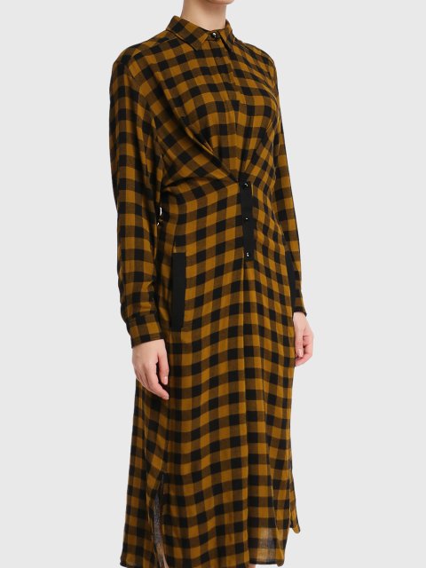 Коричнева сукня KENZO : фото 2 - Invogue