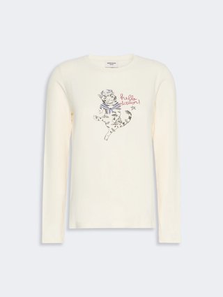 Молочная футболка Weekend Max Mara из хлопка: фото - Invogue