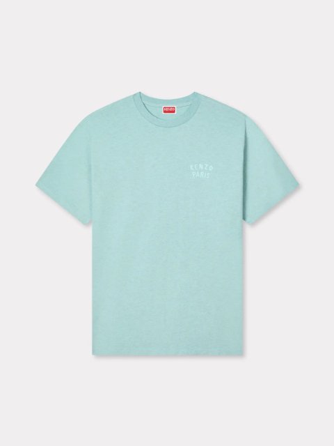 Голубая футболка Kenzo свободного кроя: фото - Invogue