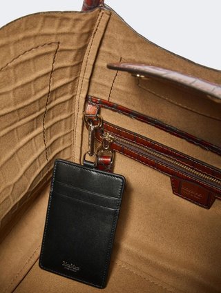 Коричнева сумка MAX MARA зі шкіри: фото 5 - Invogue