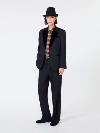 Коричневая рубашка в клетку Weekend Max Mara из хлопка: фото 2 - Invogue