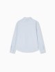 Сорочка з бавовняно-льняного попліну Emporio Armani Kids: фото 2 - Invogue
