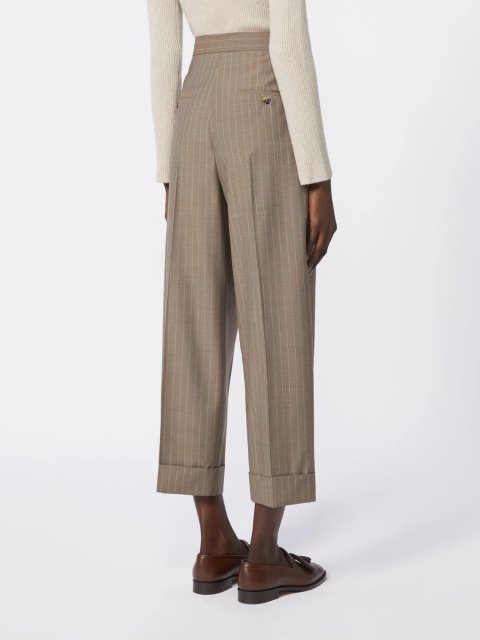 Світло-коричневі брюки MAX MARA з вовни: фото 3 - Invogue