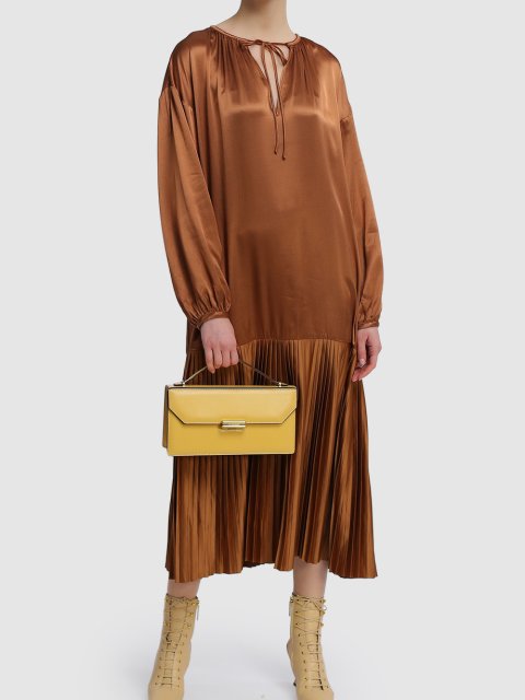 Коричневое платье BY MALENE BIRGER: фото 1 - Invogue
